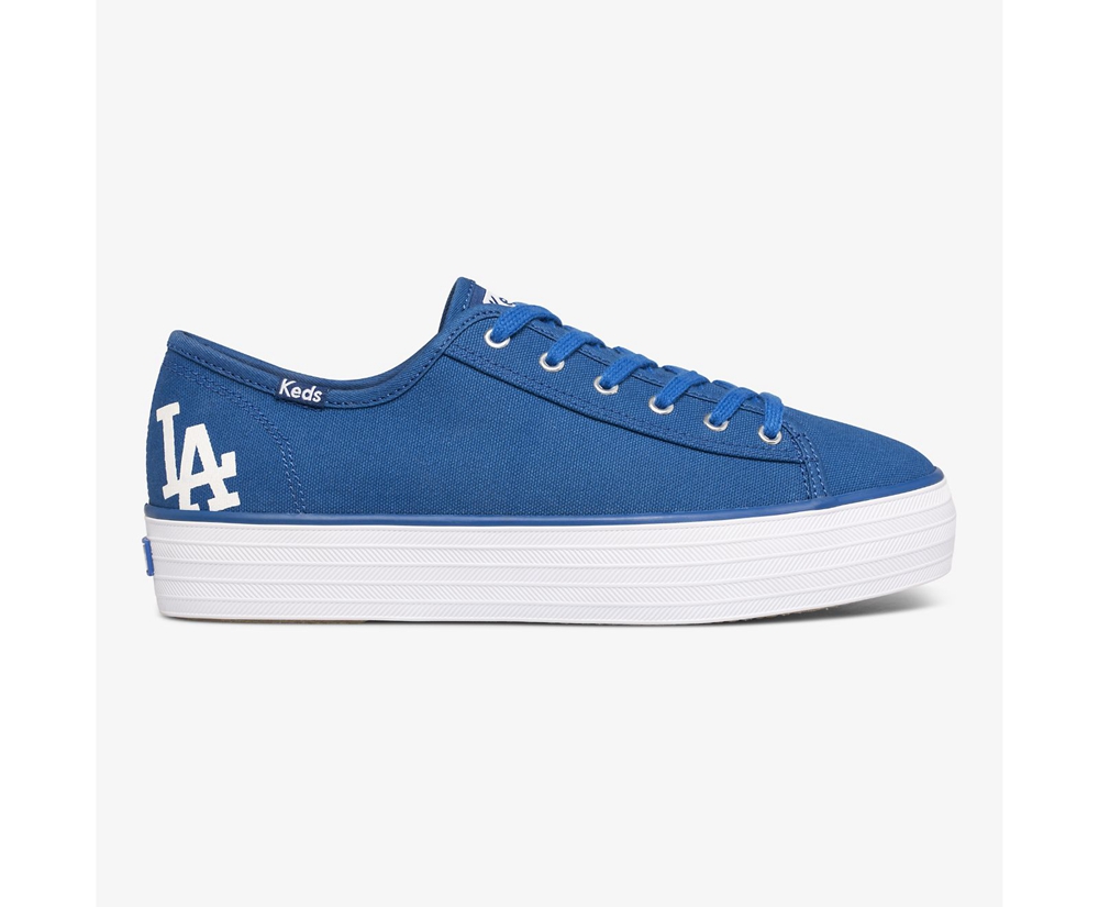 Zapatillas Keds Mujer Azules - Triple Kick Mlb® - 825-CABJMQ